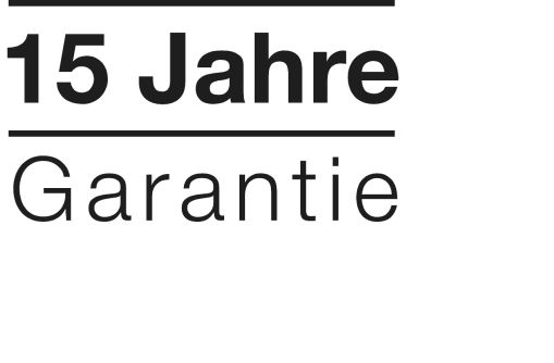 15 Jahre Garantie